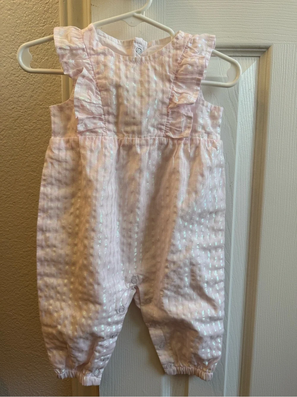 Cat & Jack Light Pink Ruffle Romper